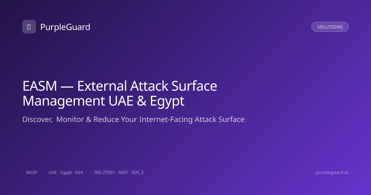 External Attack Surface Management (EASM) Dubai UAE — PurpleSentry ...